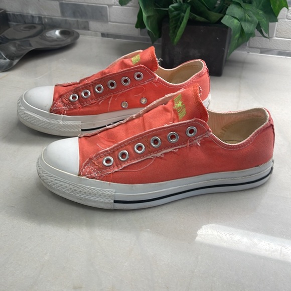 Coral Converse All Star Slip Ons - Picture 2 of 6